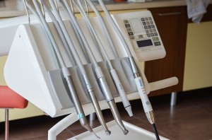 Utrustning som används vid tandläkarundersökning